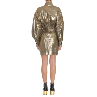 Shop Kenzo Women's Gold Cotton Dress