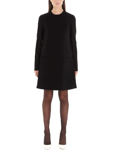 Shop Sara Battaglia Women's Black Viscose Dress