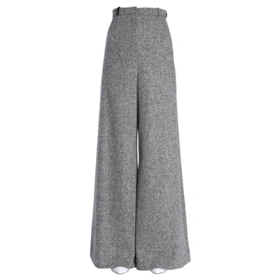 Shop Lanvin Women's Grey Wool Pants