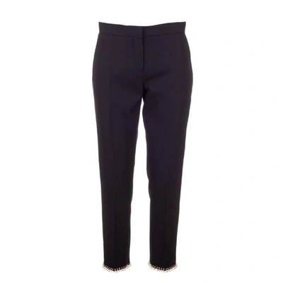 Shop Burberry Women's Black Wool Pants