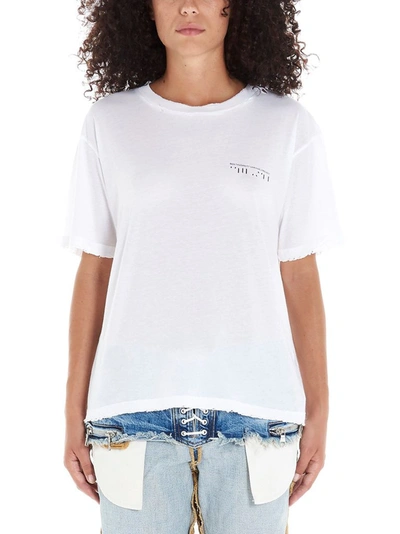 Shop Ben Taverniti Unravel Project Unravel Project Women's White Cotton T-shirt