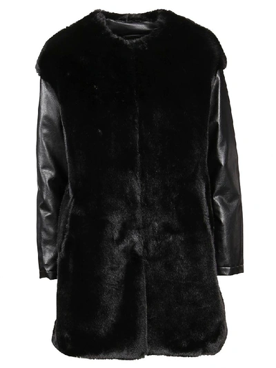 Shop Pinko Women's Black Polyester Coat