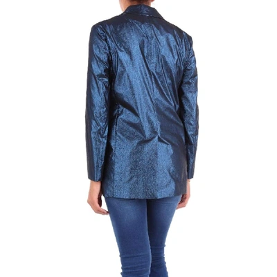 Shop Boutique Moschino Women's Blue Polyester Blazer