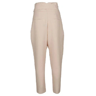 Shop Pinko Women's Beige Polyester Pants