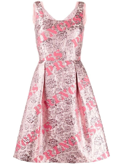 Shop Moschino Women's Pink Silk Dress