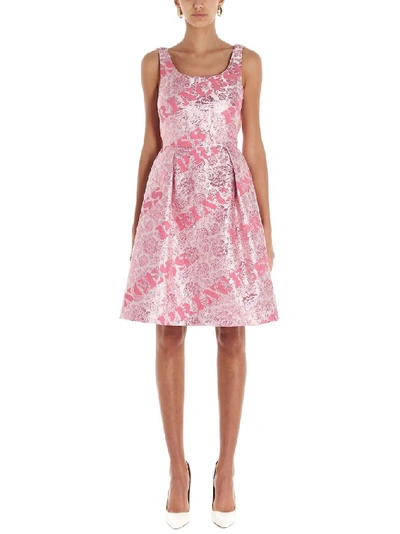 Shop Moschino Women's Pink Silk Dress