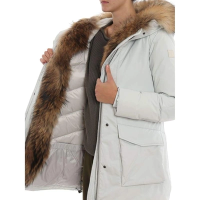Shop Woolrich Women's White Polyamide Coat