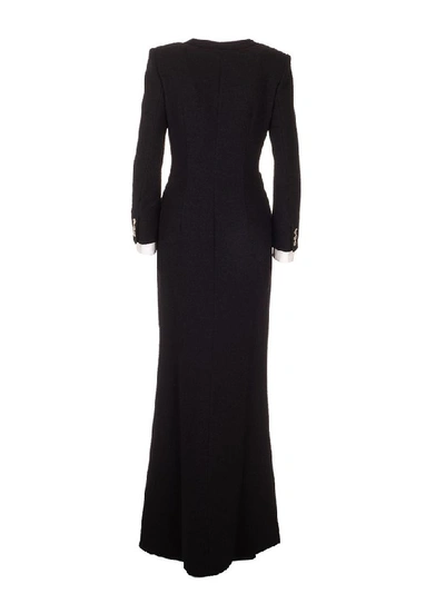Shop Alessandra Rich Women's Black Wool Dress