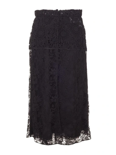 Shop Prada Women's Black Viscose Skirt