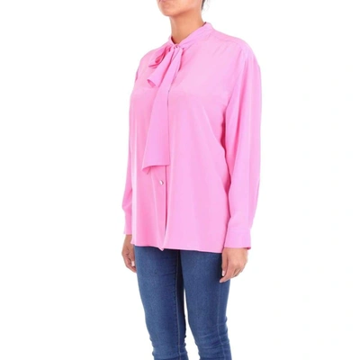 Shop Boutique Moschino Women's Pink Silk Shirt