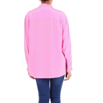 Shop Boutique Moschino Women's Pink Silk Shirt