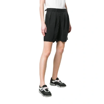 Shop Neil Barrett Women's Black Cotton Shorts