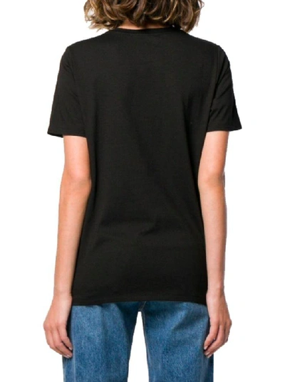 Shop Michael Kors Women's Black Cotton T-shirt