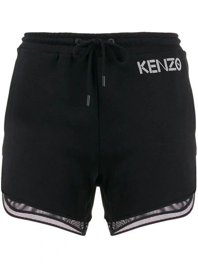 Shop Kenzo Women's Black Cotton Shorts