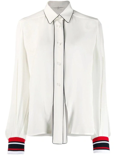 Shop Golden Goose Women's White Silk Shirt