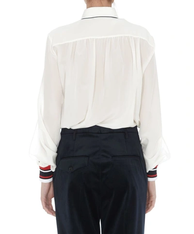 Shop Golden Goose Women's White Silk Shirt