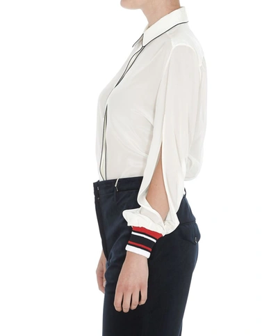 Shop Golden Goose Women's White Silk Shirt