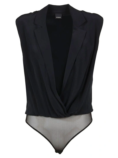 Shop Pinko Women's Black Polyester Bodysuit