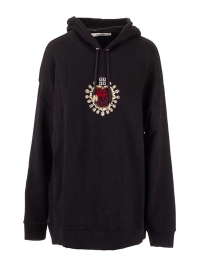 Shop Givenchy Women's Black Cotton Sweatshirt