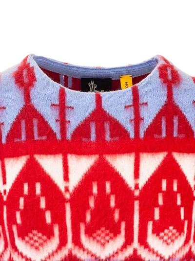 Shop Moncler Women's Multicolor Wool Sweater