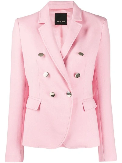 Shop Pinko Women's Pink Polyester Blazer