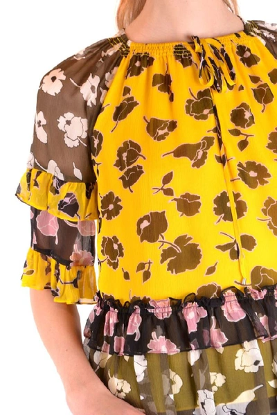 Shop Diane Von Furstenberg Women's Yellow Polyester Blouse
