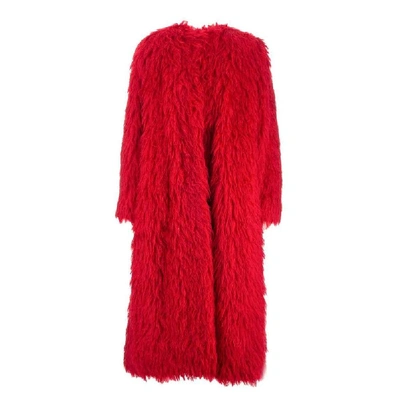 Shop Valentino Women's Red Wool Coat
