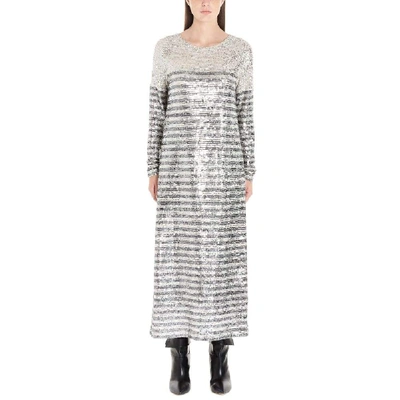 Shop In The Mood For Love Women's Silver Viscose Dress