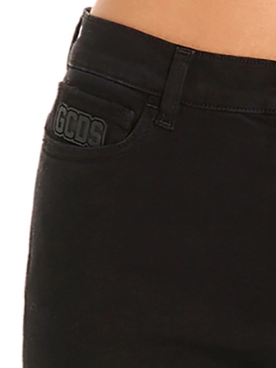 Shop Gcds Women's Black Cotton Jeans