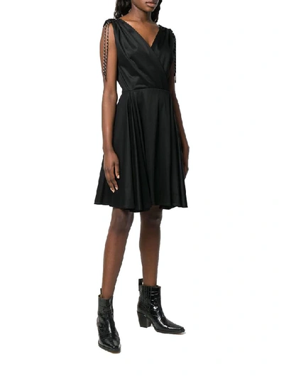 Shop Neil Barrett Women's Black Viscose Dress
