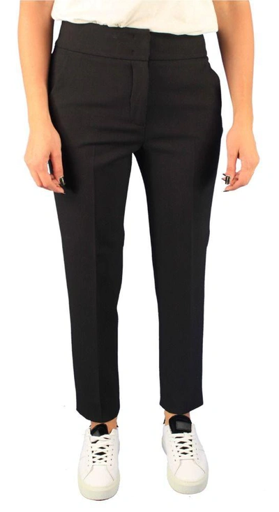 Shop Peserico Women's Black Wool Pants