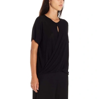 Shop Ann Demeulemeester Women's Black Viscose T-shirt
