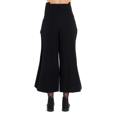 Shop Comme Des Garçons Women's Black Wool Pants