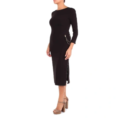 Shop Boutique Moschino Women's Black Acetate Dress