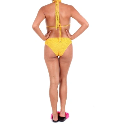 Shop Stella Mccartney Women's Yellow Cotton Bikini