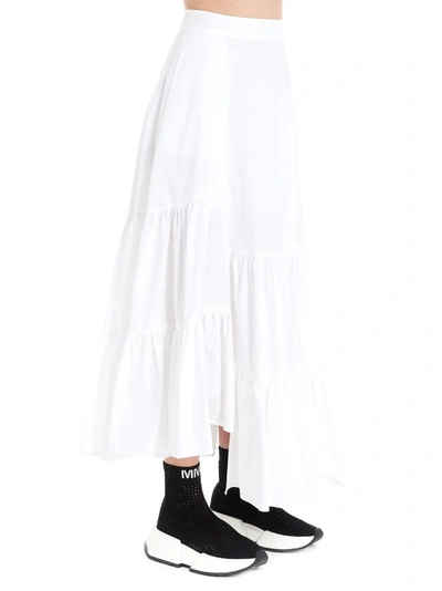Shop Maison Margiela Women's White Cotton Skirt