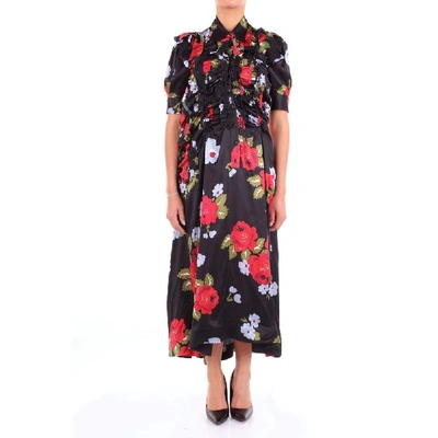 Shop Simone Rocha Women's Black Silk Dress