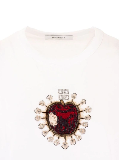 Shop Givenchy Women's White Cotton T-shirt