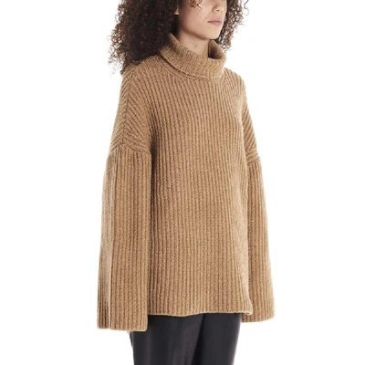 Shop Nanushka Women's Brown Wool Sweater