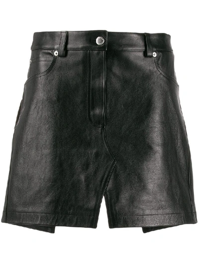 Shop Alexander Wang Women's Black Leather Skirt