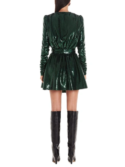 Shop Amen Women's Green Polyester Dress