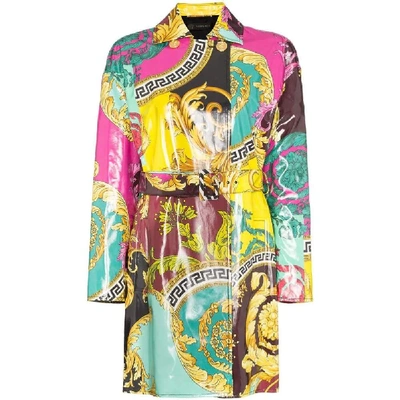 Shop Versace Women's Multicolor Viscose Coat