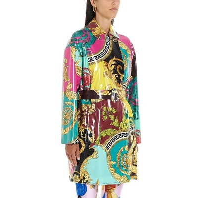 Shop Versace Women's Multicolor Viscose Coat