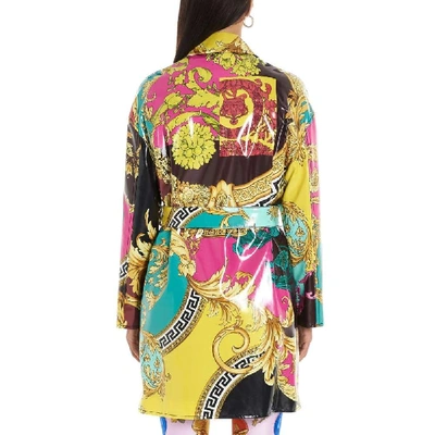 Shop Versace Women's Multicolor Viscose Coat