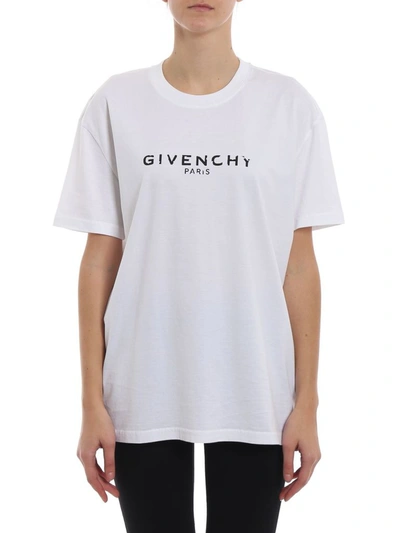 Shop Givenchy Women's White Cotton T-shirt