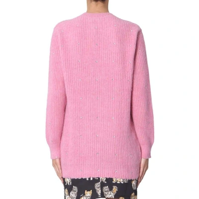 Shop Msgm Women's Pink Wool Sweater