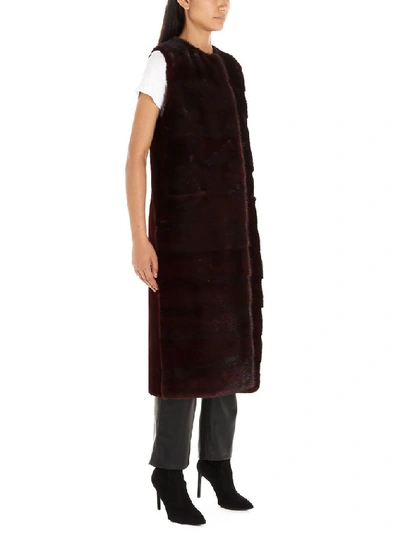 Shop Simonetta Ravizza Women's Burgundy Other Materials Vest