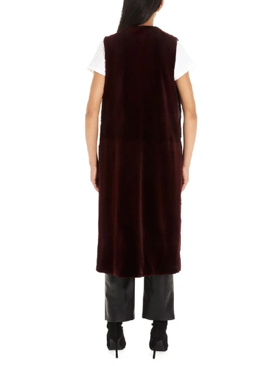 Shop Simonetta Ravizza Women's Burgundy Other Materials Vest