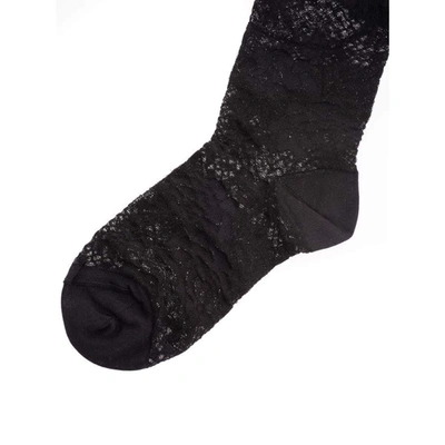 Shop Prada Women's Black Cotton Socks
