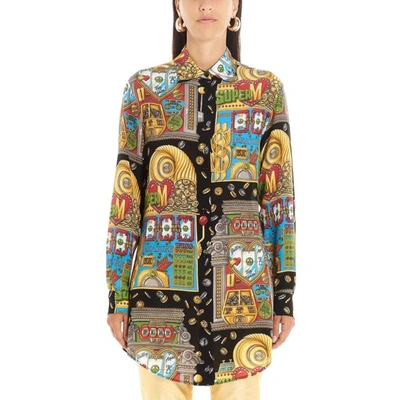 Shop Moschino Women's Multicolor Silk Shirt